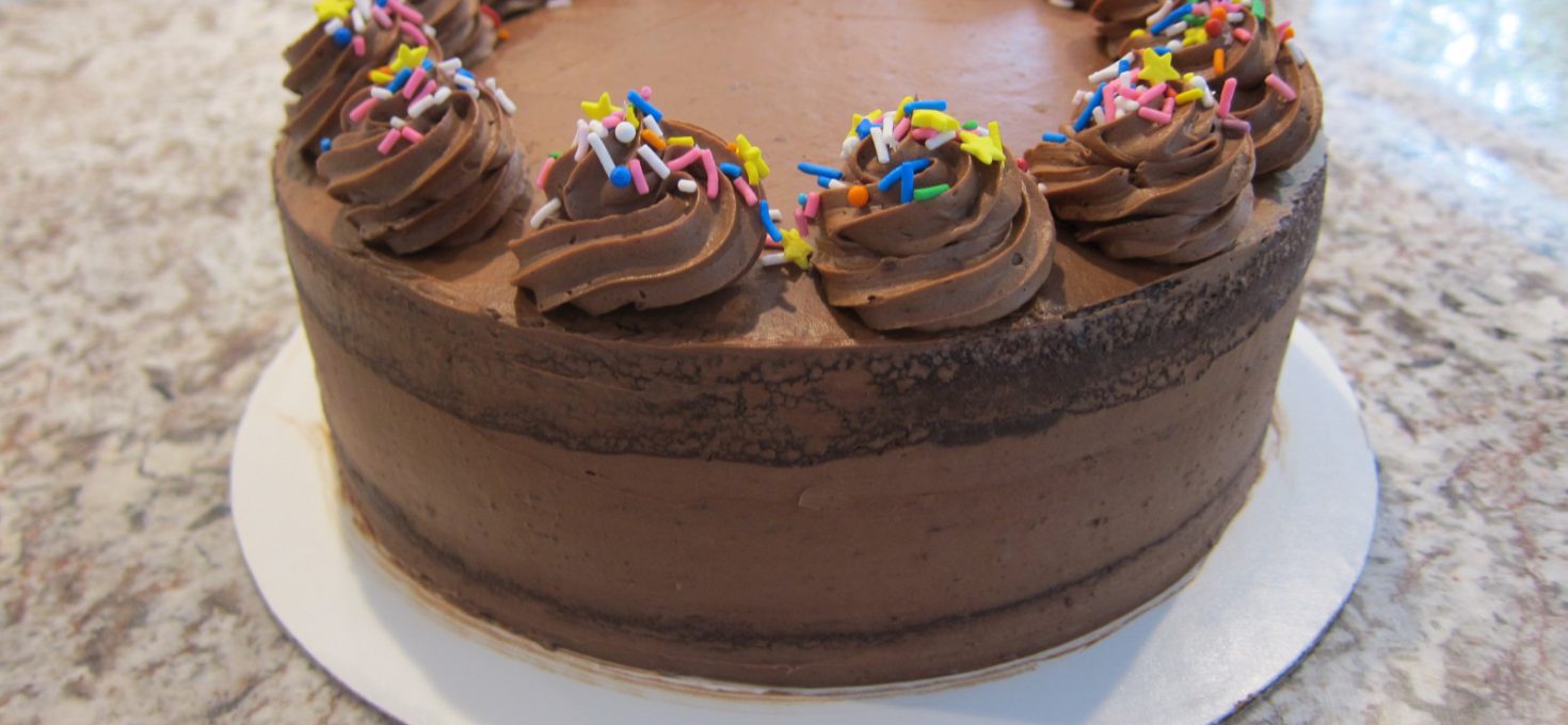 The Best Ever Chocolate Sprinkle Layer Cake